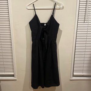 Tie front black dress, worn once!